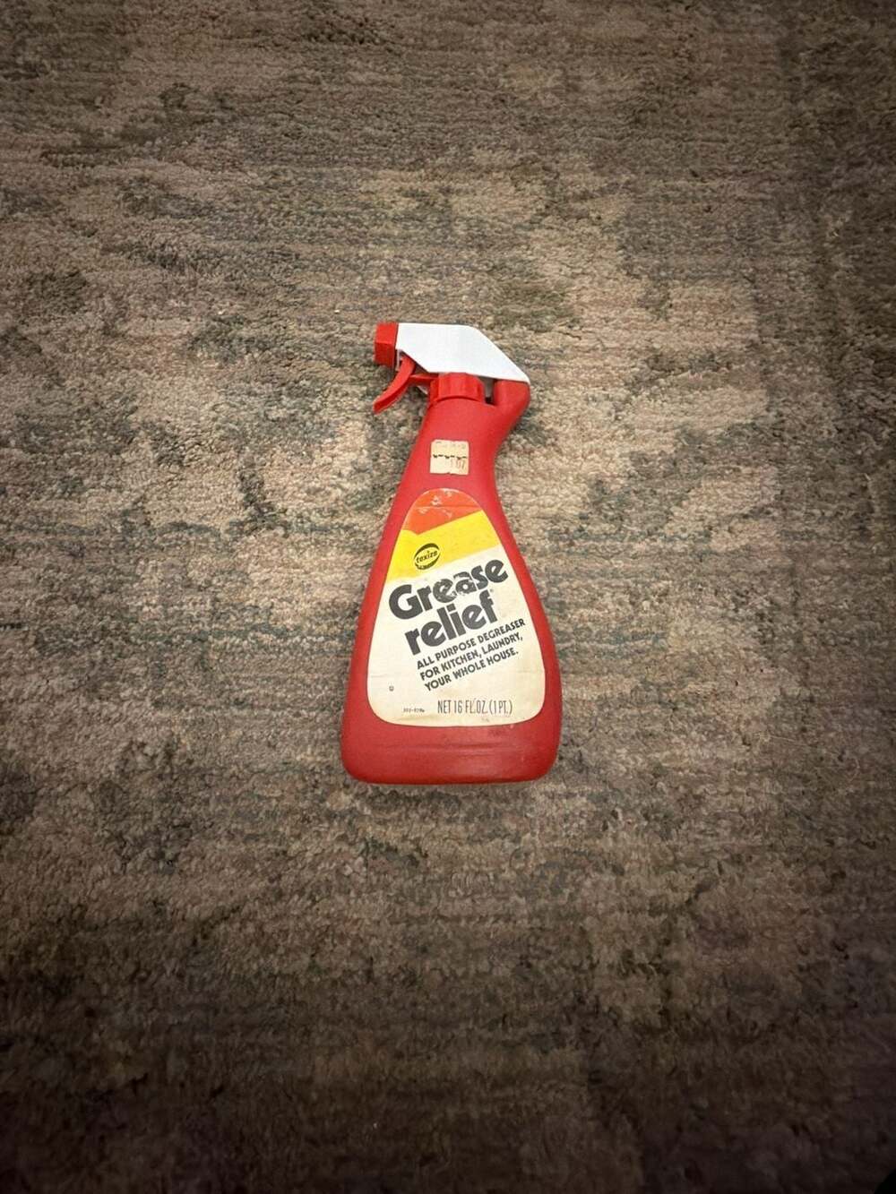 Vintage Texize Grease Relief All Purpose Degreaser Spray Bottle 16oz